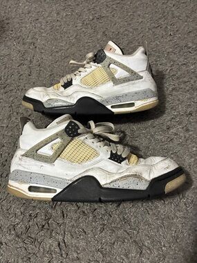 Jordan 4 white cement